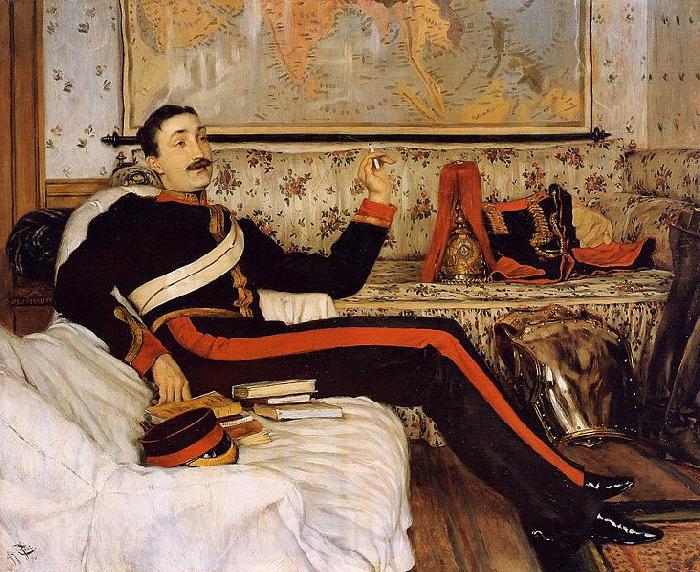 James Tissot Captain Frederick Gustavus Burnaby Spain oil painting art